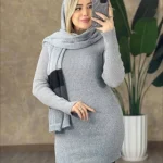 ژاکت بافت گپ مارپیچی زنانه رنگ نسکافه‌ای